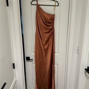 Revelry Jade Dress - copper/ satin size 12